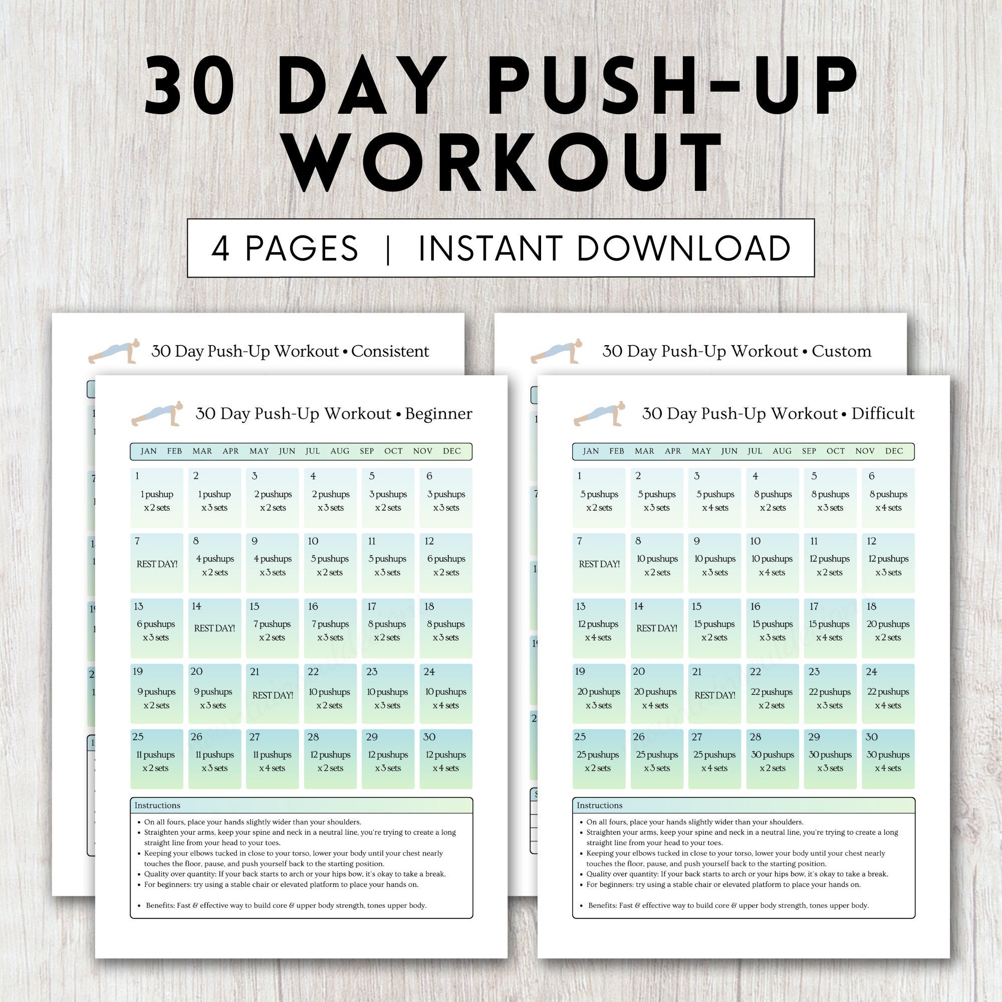 pushup-goal-tracker-for-fitness-workout-planner-for-push-up-30-day-challenge-for-beginner-pushup-30-day-challenge-planner-for-upper-body-etsy