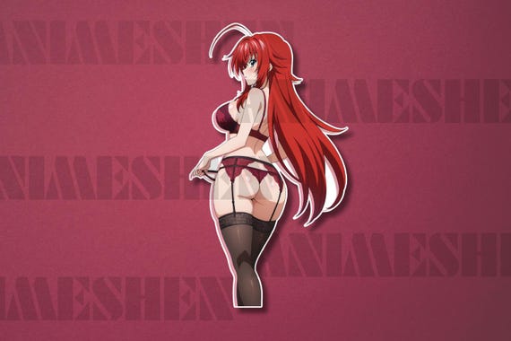Rias anime Sticker, Waifu Stickers , Anime Waifu, Anime Car Sticker, Highschool Dxd Stickers , Laptop stickers anime,