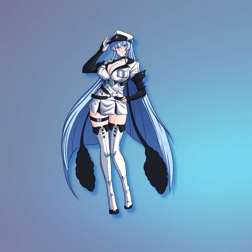 Akame Ga Kill! - Esdeath (Anime/Ecchi/Waifu) STICKER Vinyl Die-Cut