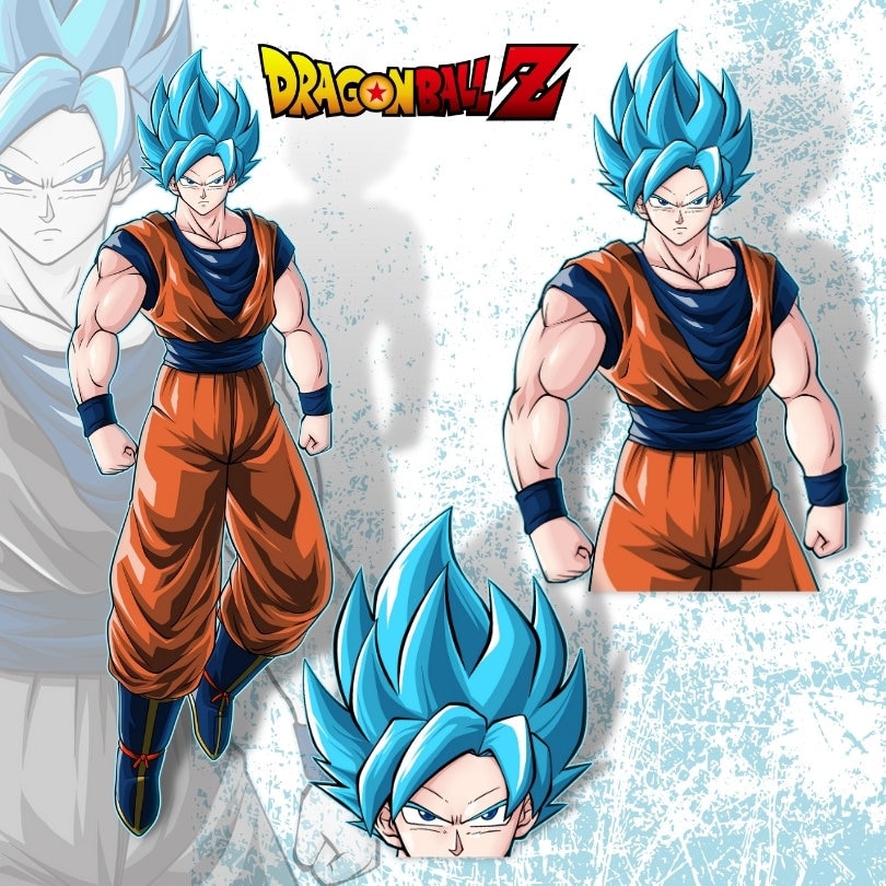Dragon Ball Z - Vegeta Super Saiyan Blue Anime Decal Sticker