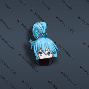 Jumping Aqua KonoSuba Anime Girl Sticker for Sale by slinkraz