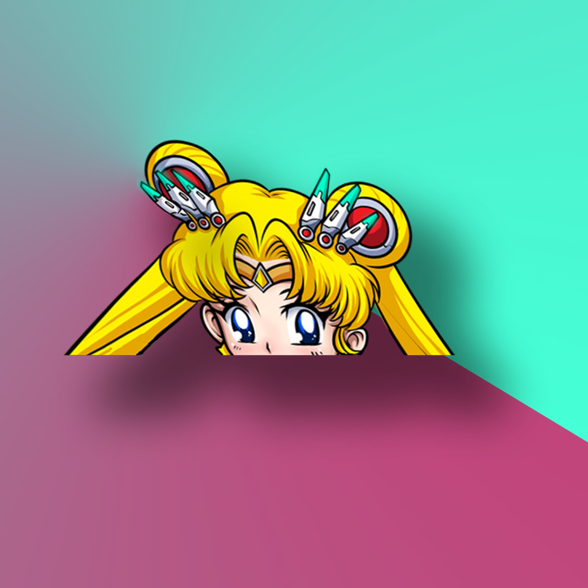 Pretty Anime Decal Sticker Etsy