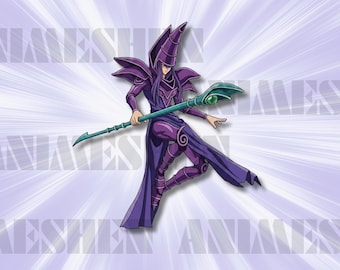 Dark Magician Decal , Anime Car Sticker, Laptop stickers anime,  dark magician Sticker