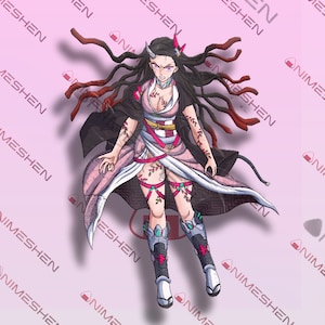 Demon Anime Slayer Full Body Sticker ,  Waifu Decal Sticker
