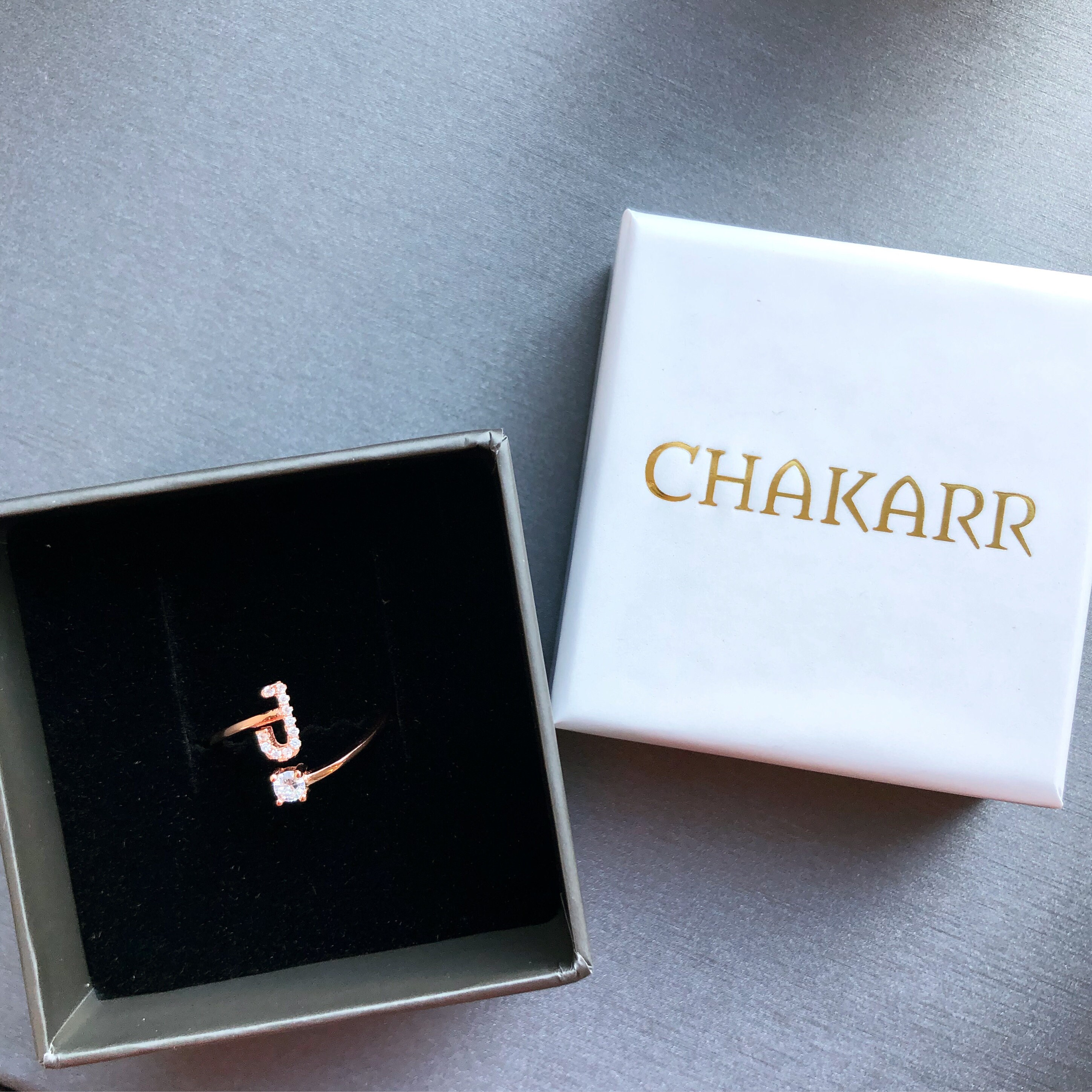 INITIAL RING C • Gift for Her • Personalized Gift • Letter