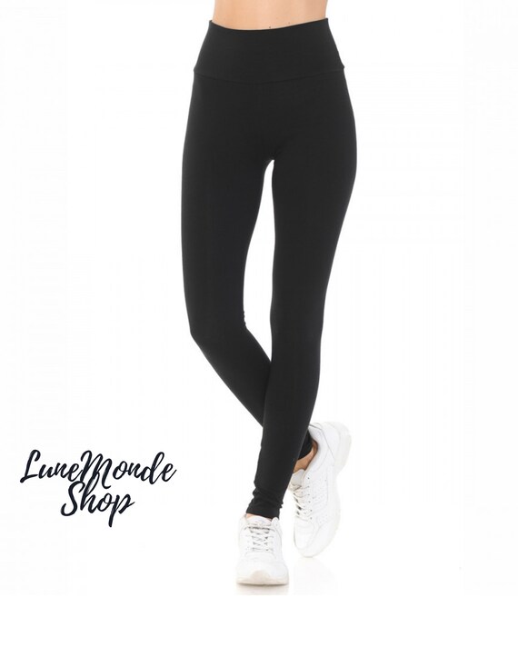 Cotton High Waist Fold Over Knit Comfy 