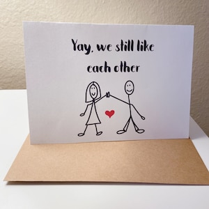 Tarjeta imprimible del día de San Valentín / tarjeta digital para esposa / idea de regalo de último minuto / tarjeta para marido / PDF / tarjeta de aniversario divertida para novio