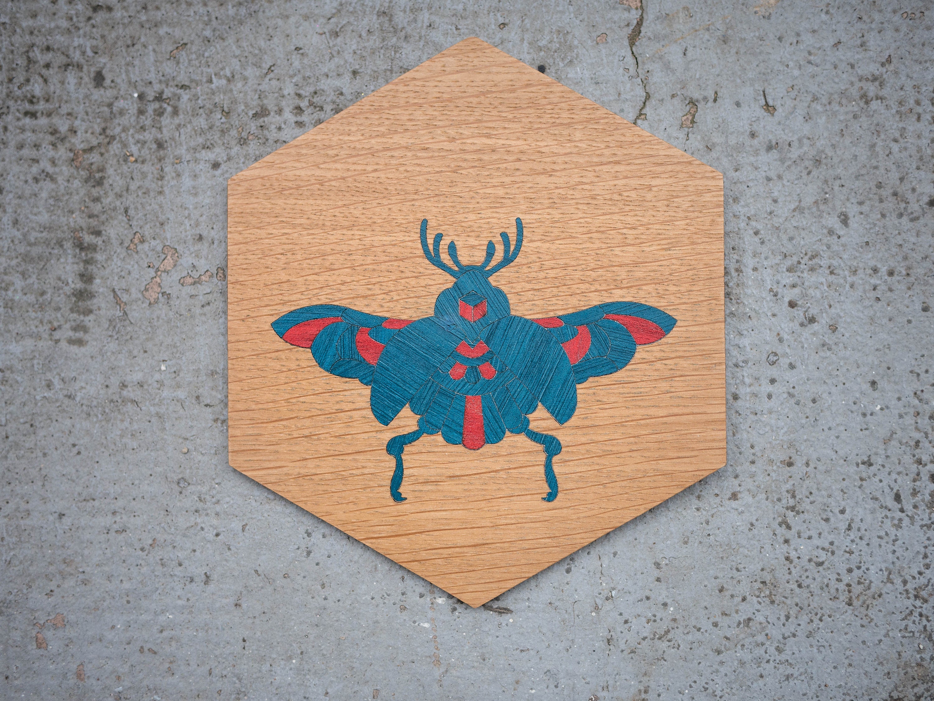 Décoration Murale Bois - Idée Décoration Décoration Insecte Objet Cadeau Maison