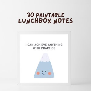 Printable Lunchbox Affirmation Cards: Positive Notes for Kids (Digital Download)