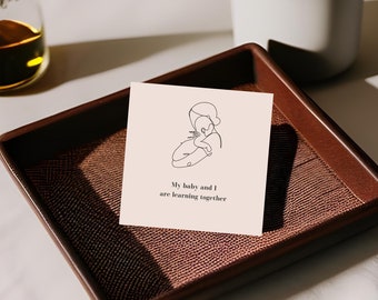 New Mom Affirmation Cards | 30 Printable Motherhood Affirmations | Postpartum Positive | New Mom Gift | Baby Gift | New Mom Self Care Gifts
