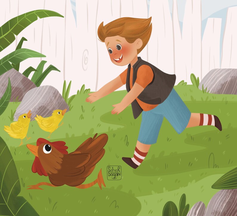 Ilustrador de libros infantiles, arte de libros infantiles personalizados imagen 11