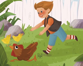 Children's Book Illustrator, Custom Hand-Drawn Illustrations