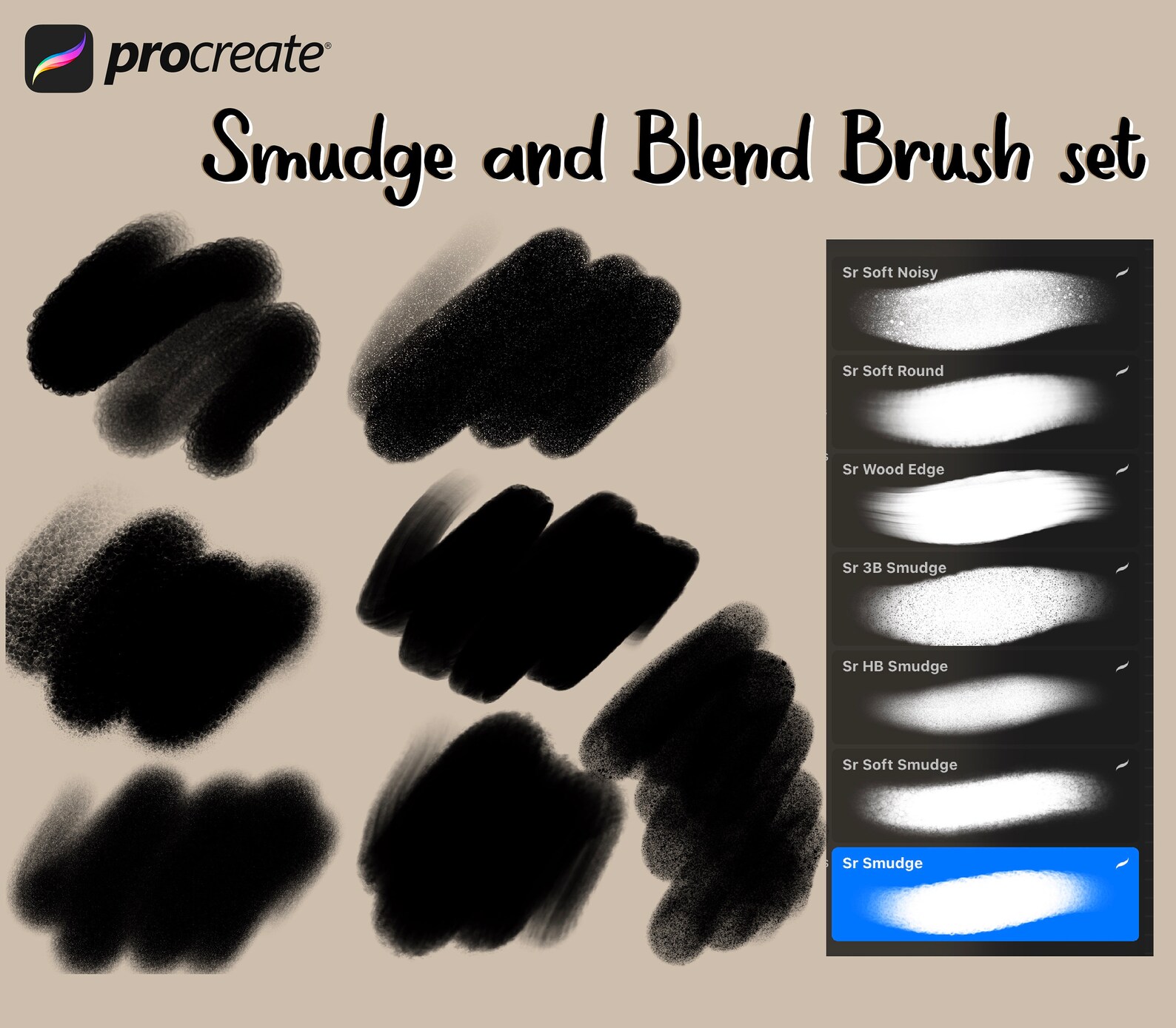 Procreate Smudge and Blend Brushes (7 Brushes) for Easy Blending on ...