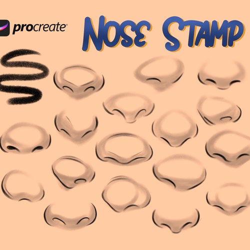 Procreate Cartoon Nose Stamps 18 Stamps for Easy Cartoon - Etsy Procreate Cartoon Nose Stamps 18 Stamps for Easy Cartoon - Etsy