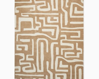 Premium Quality Walker Noble Kuba Hand Tufted Ballard Design Wool Rugs For Living Room, Drawing Room, Dining Room, Any Size Customise Carpet