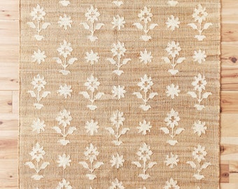 Premium Quality ESME Jute Hand Woven Anthropologie Authentic Rugs For Living Room, Dinning Room, Drawing Room, Any Size Customise Carpet