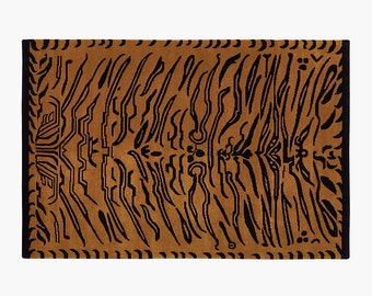 Premium Quality Isla Tiger Hand Tufted Authentic CB Woolen Carpet For Living Room, Dinning Room, Drawing Room, Any Size Color Customise Rugs