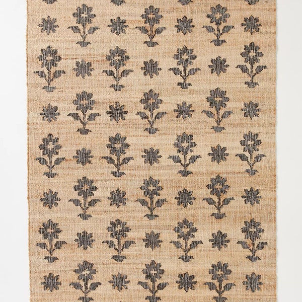 Area Rugs ESME Jute Hand Woven Carpet For Living Room, Drawing Room, Dinning Room, Restuarant, Wall to Wall Customize Anthropologie Carpet