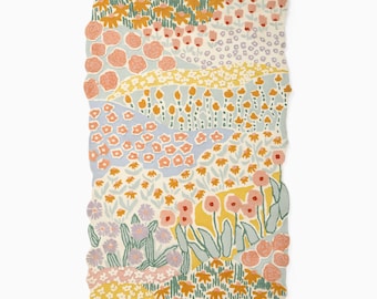 Premium Quality Rainbow Flower Hand Tufted Anthropologie Authentic Sustainable Wool Rugs For Living Room Drawing Room Hallway Custom Carpet
