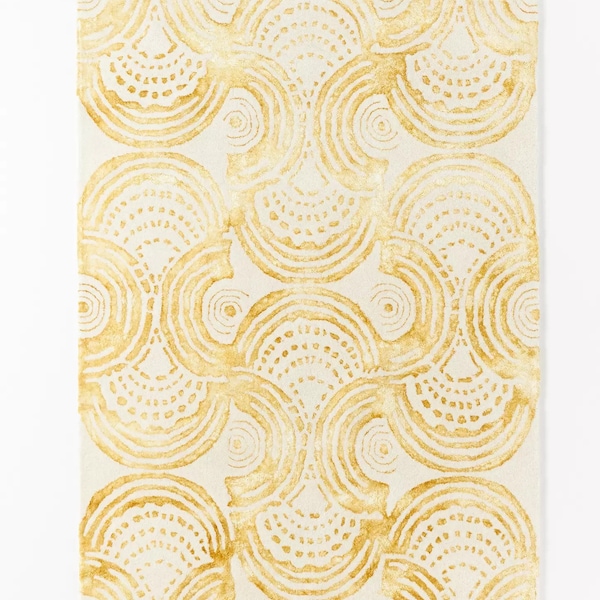 Area Rugs SANNA Hand Tufted White/Gold Anthropologie Soft Wool/Viscose Carpet For Living Room, Drawing Room, Dinning Room, Customise Rugs