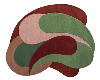 Premium Quality Rug Adelina Multi Hand Tufted Anthropologie Luxury Wool Carpet For Living Room, Dinning Room, Drawing Room, Customize Rugs