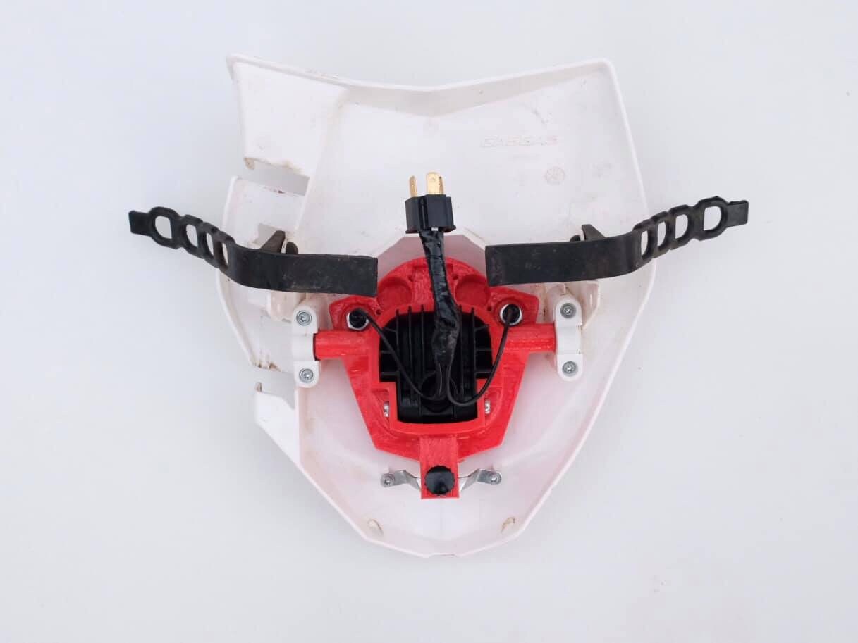 Phares Avant LED Masque Rouge Pour GASGAS EC/ES/EW 250-500 2024 - Améliore La Visibilité Et Le Style