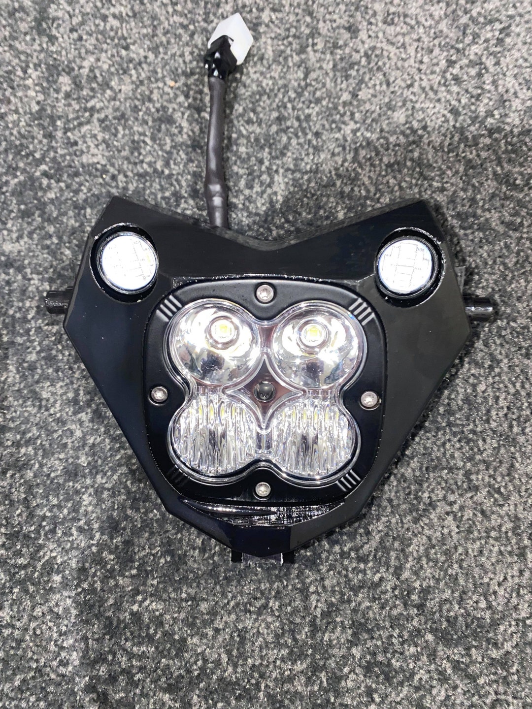 thumbnail image 2 of Sherco LED Headlight Adapter Bracket | Carbon Fiber Composite Front Mount For Sherco Motorcycles 2 of 6