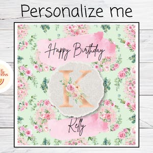 Fijne verjaardag, gepersonaliseerde, gepersonaliseerde gelukkige verjaardagskaart, moeder, vriend, tante, cadeau voor haar, verjaardagskaart, wenskaart