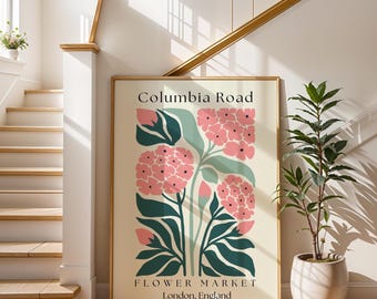 Columbia Road Flower Market Print: London Botanical Art (Digital Download)