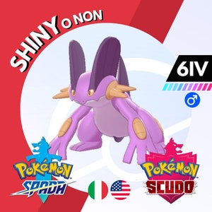 Swampert Shiny o Non 6 IV Competitivo Legit Pokemon Spada Scudo Sword Shield