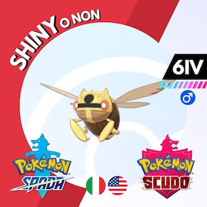 Ninjask Shiny ou Non 6 IV Competitivo Legit Pokemon Spada Scudo Sword Shield