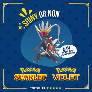 Koraidon shiny o no shiny 6 IV Competitivo Personalizable OT Nivel Naturaleza Pokémon Violeta Escarlata Listo para Batalla