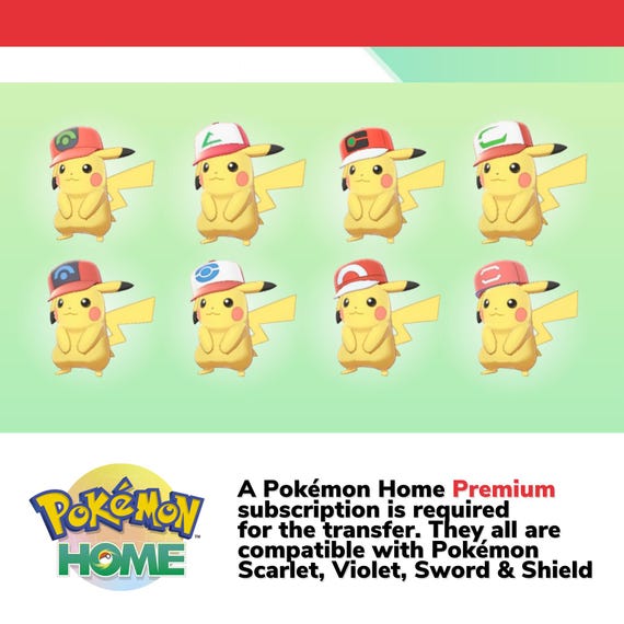 Pokemon Sword And Shield Alola Pikachu Hat All 8x Ash Cap Pikachu - Main Image