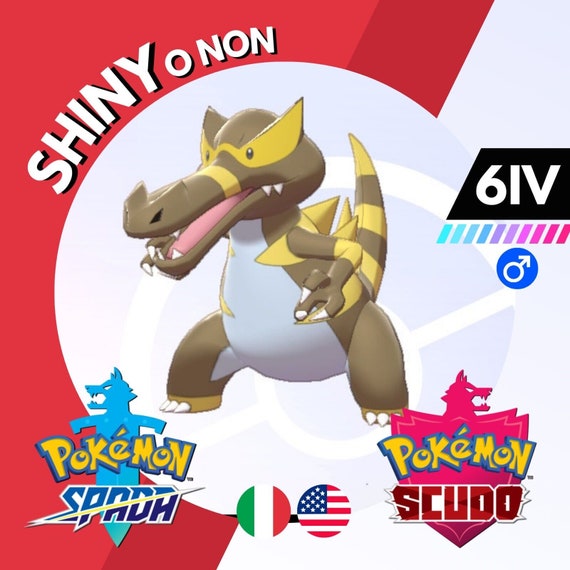 Krookodile Shiny O Non 6 IV Competitivo Legit Pokemon Spada Scudo Sword  Shield - Etsy
