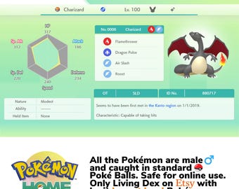 Pokemon Let's Go Pikachu Eevee Complete Shiny Living Dex Custom OT name  Pokedex Pokémon HOME Lets 6IV Competitive