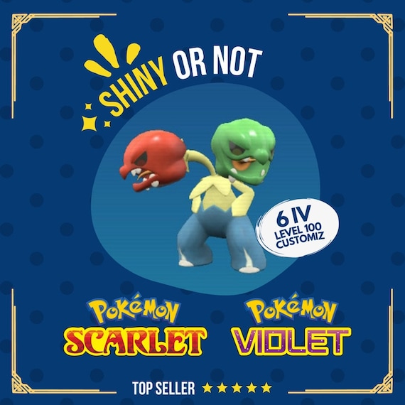 Scovillain Shiny or Non 6 IV Competitive Customizable Custom OT Nature  Level Pokmon Scarlet Violet Battle Ready - Etsy