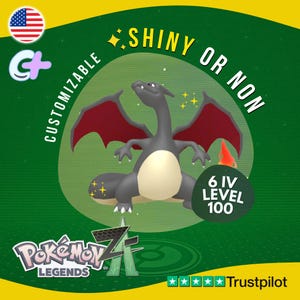 Shiny 6IV Modest Alpha Charizard Level 100 (Pokémon Scarlet/Violet) + Master Ball