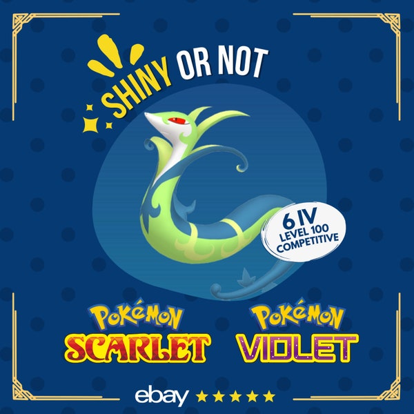 Serperior Shiny or Non  6 IV Competitive Customizable Pokémon Scarlet Violet