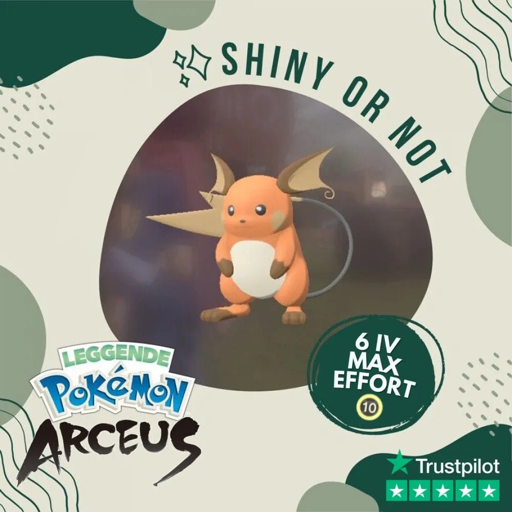 Pokémon Scarlatto E Viola Lucido Alolan Raichu Con Il Miglior 6IV - Foto 7