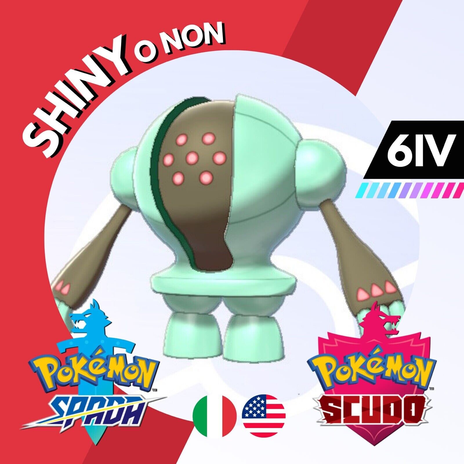 Pokémon Shiny Registeel 1 1 - Shiny Steel Cannon - My Pokemon Card Pokémon Shiny Registeel 1 1 - Shiny Steel Cannon - My Pokemon Card