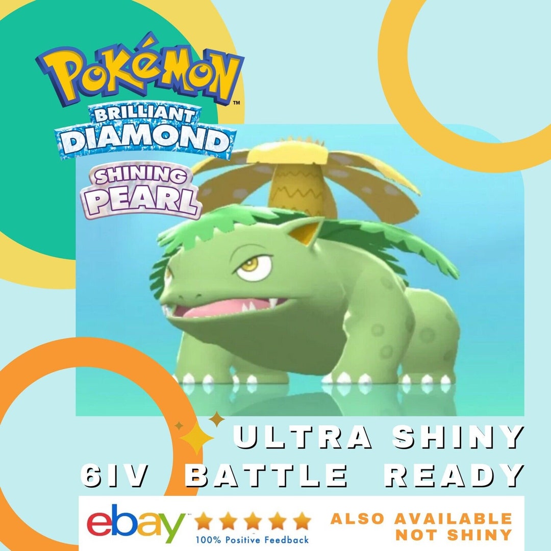 Venusaur Ultra Shiny Battle Ready 6 IV Pokémon Diamante Perla Diamond