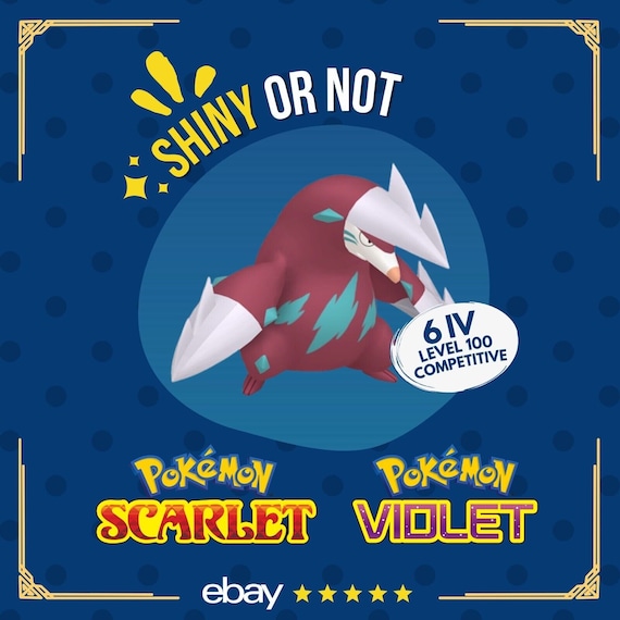 Excadrill Shiny or Non 6 IV Competitive Customizable Pokmon Scarlet Violet  - Etsy