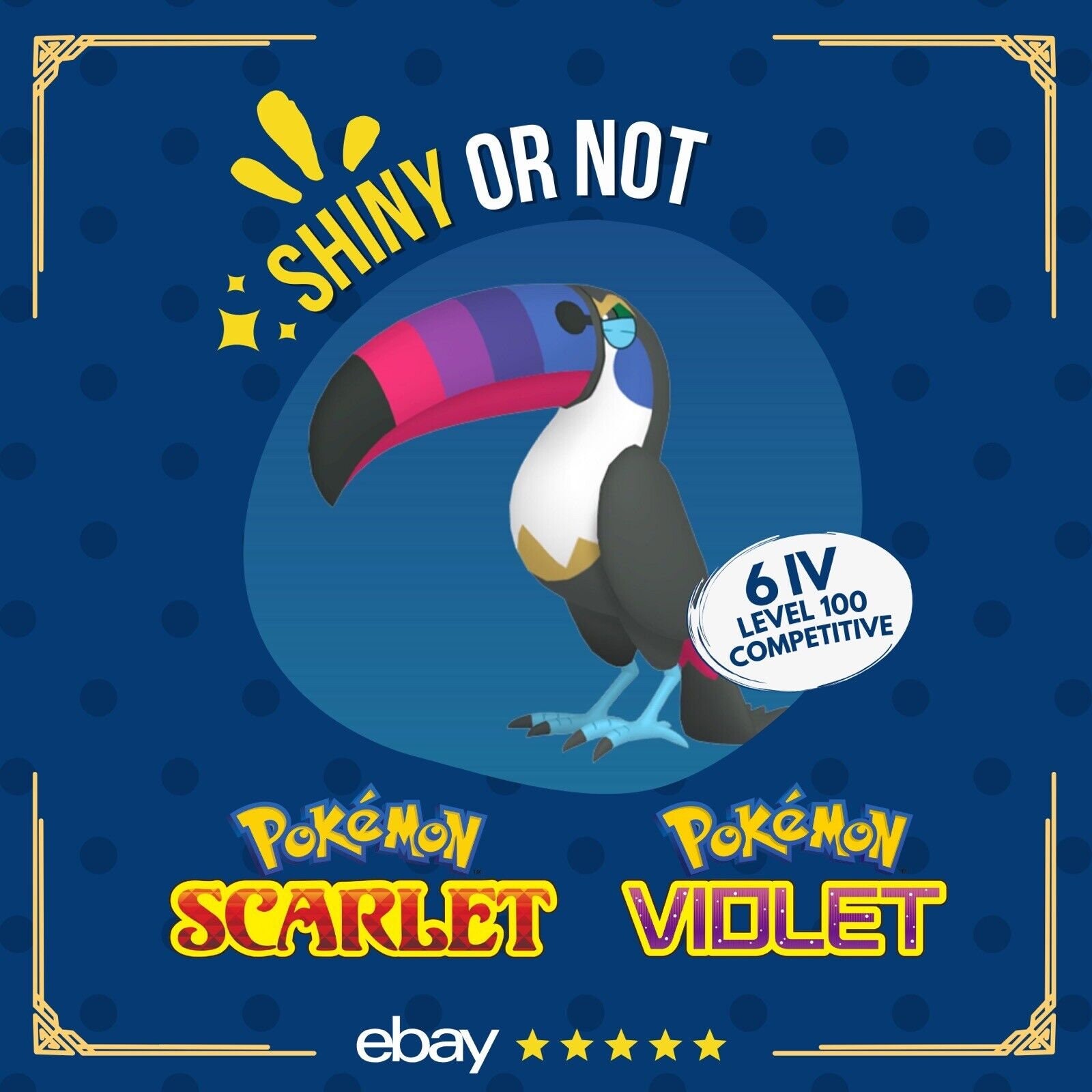 Toucannon Shiny or Non 6 IV Competitive Customizable Pokmon Scarlet Violet - Etsy Toucannon Shiny or Non 6 IV Competitive Customizable Pokmon Scarlet Violet - Etsy