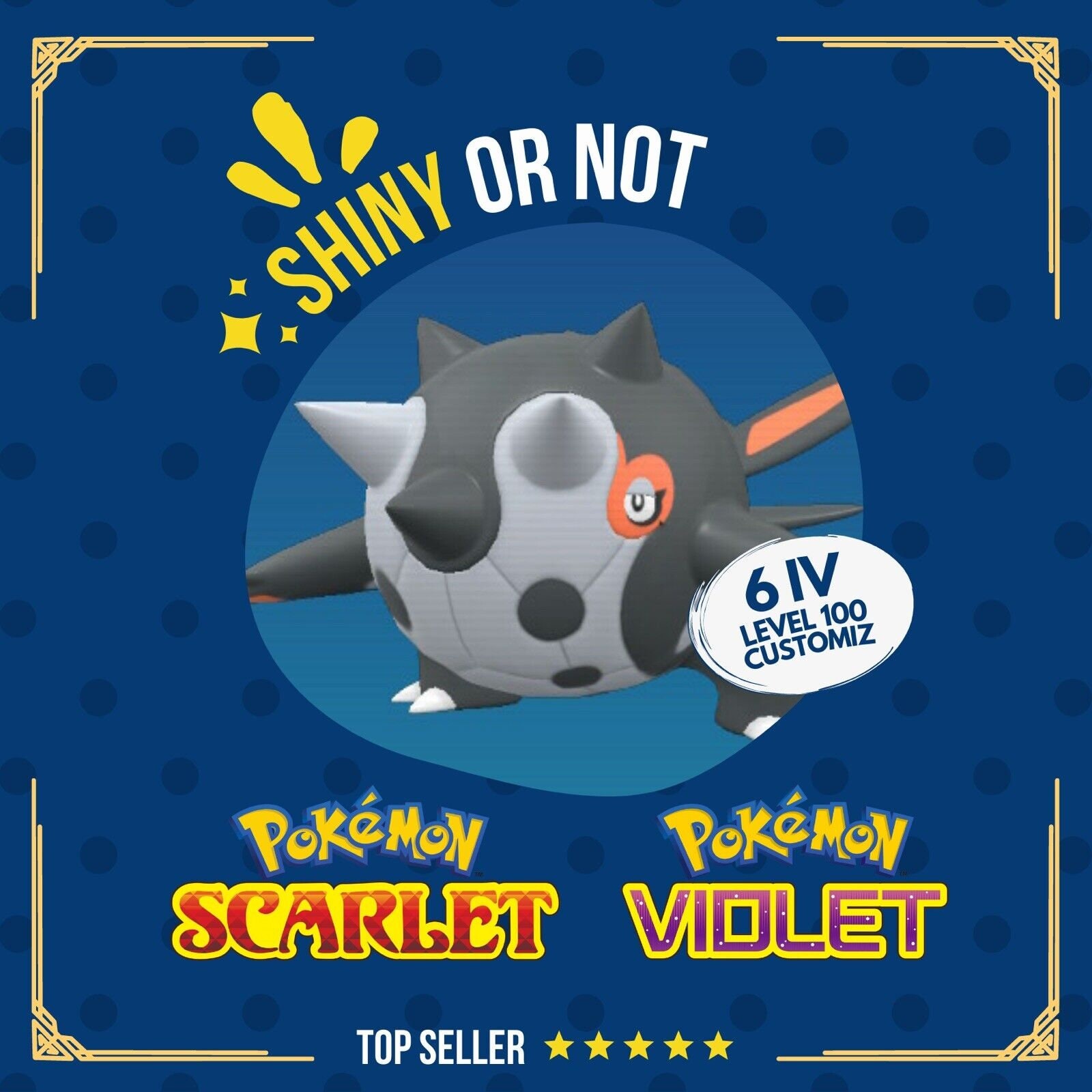 Cetitan Shiny or Non 6 IV Competitive Customizable Pokmon Scarlet Violet -  Etsy