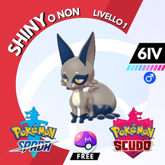 Nickit Shiny O Non 6 IV E Master Ball Legit Pokemon Spada Scudo Sword  Shield - Etsy