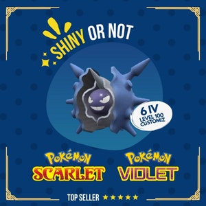 Shiny/non-shiny Shellder/cloyster 6IV Pokémon Scarlet/violet