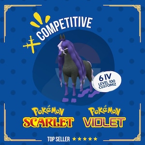 Spectrier Non Shiny 6 IV Pokémon competitivo personalizável Scarlet Violet