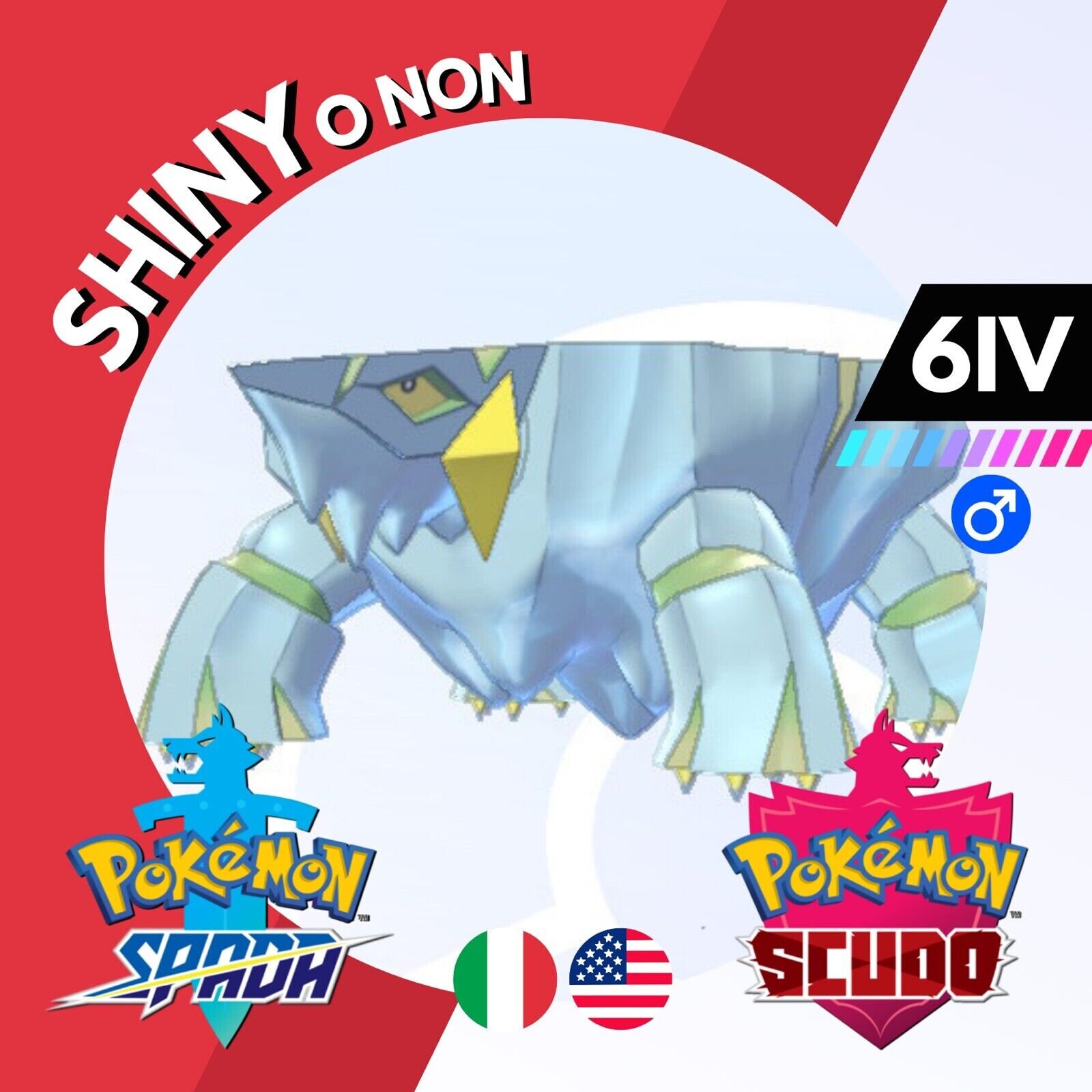 Avalugg Shiny O Non 6 IV Competitivo Legit Pokemon Spada Scudo Sword Shield  - Etsy