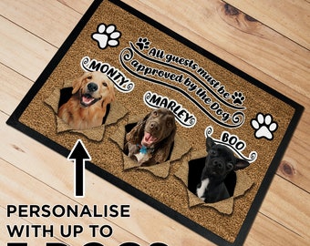 personalised dog doormat
