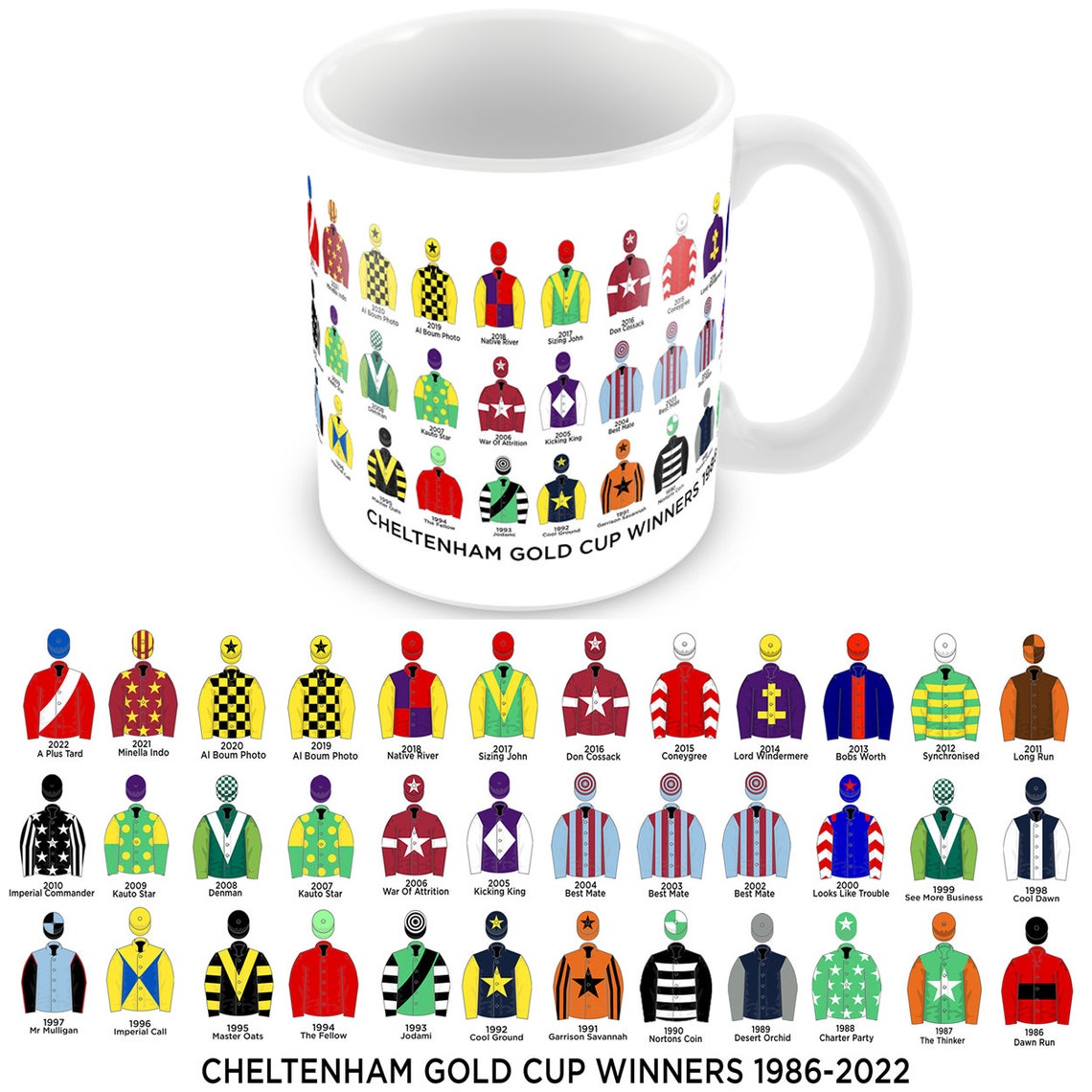 Cheltenham Gold Cup Winners 1986 2022 Horse Racing National Etsy